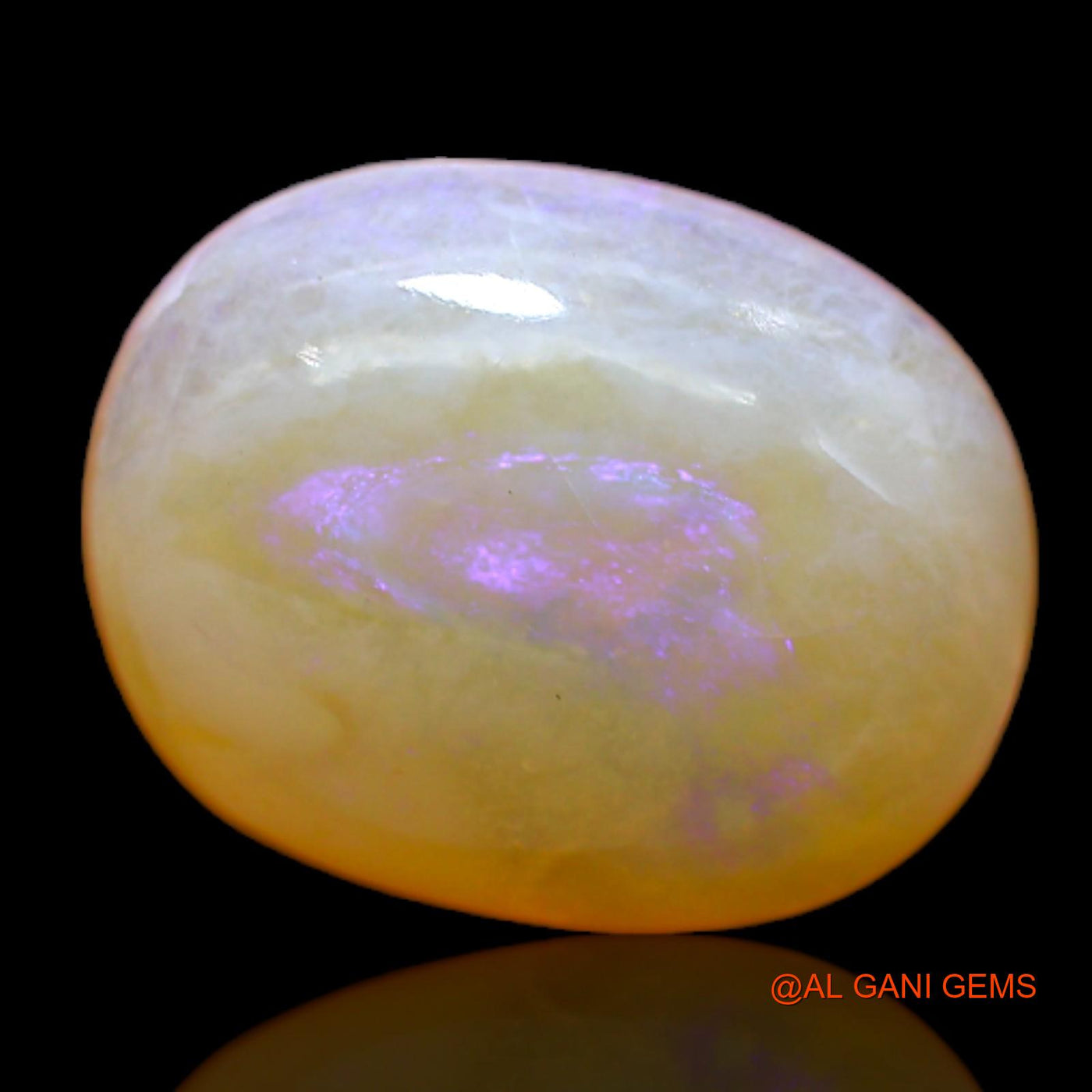 Natural Fire Opal Gemstone 6.00 Cts Loose Oval Cabochon From Australia 14x11x5 mm AC-172