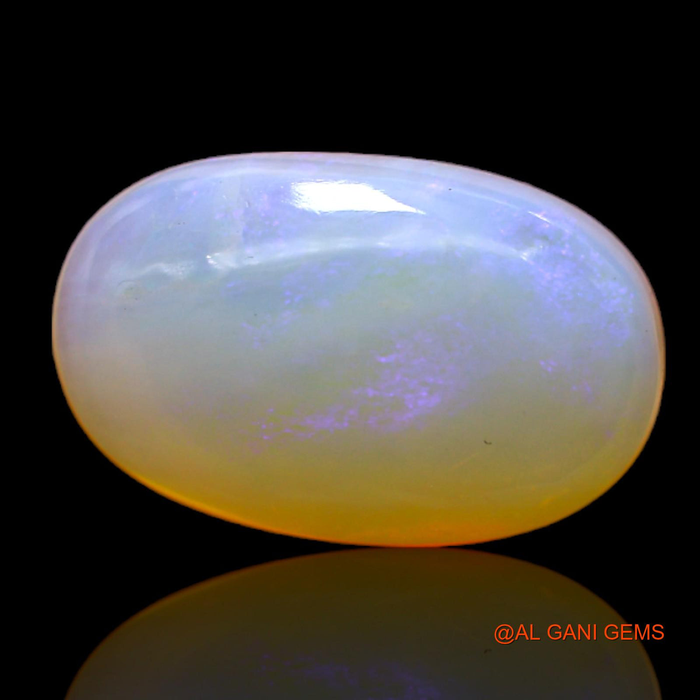 5.00 Cts Natural Australian Fire Opal Oval Cabochon Loose Gemstone For Jewelry 15x10x5 mm AC-173