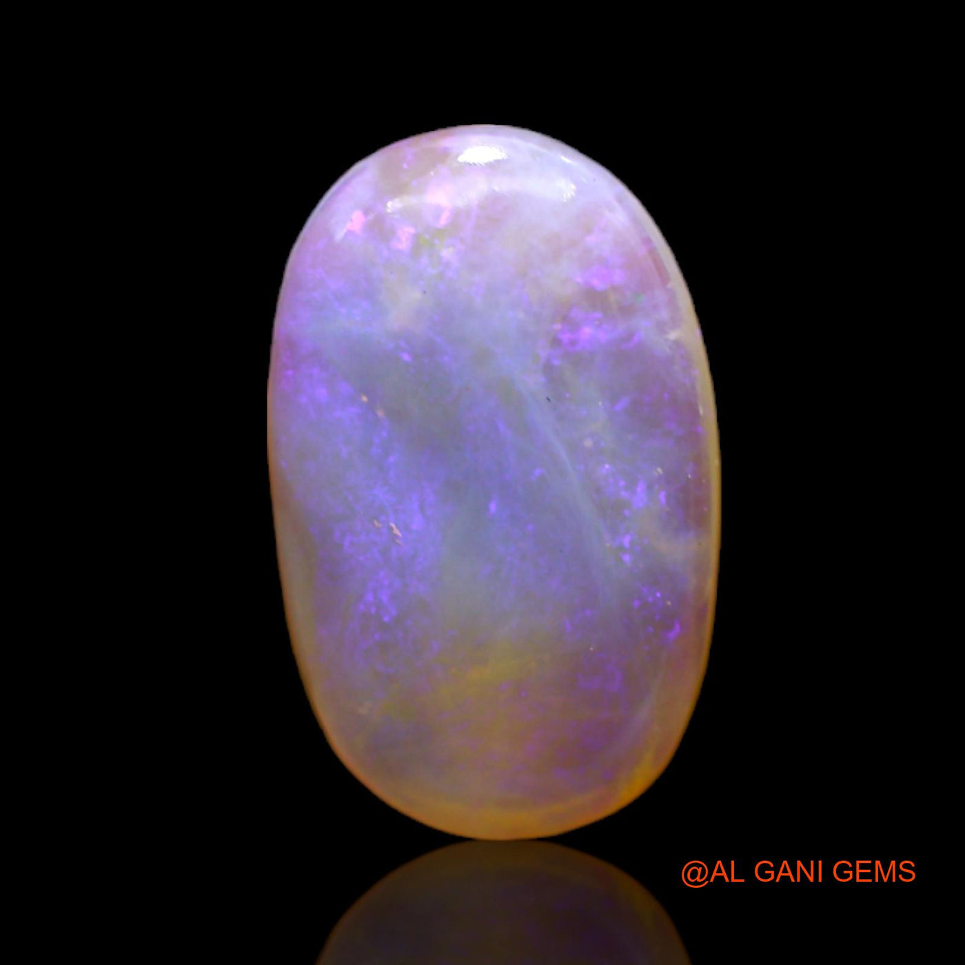 4.00 Cts Natural Australian Fire Opal Oval Cabochon Loose Gemstone For Jewelry 16x10x4 mm AC-174