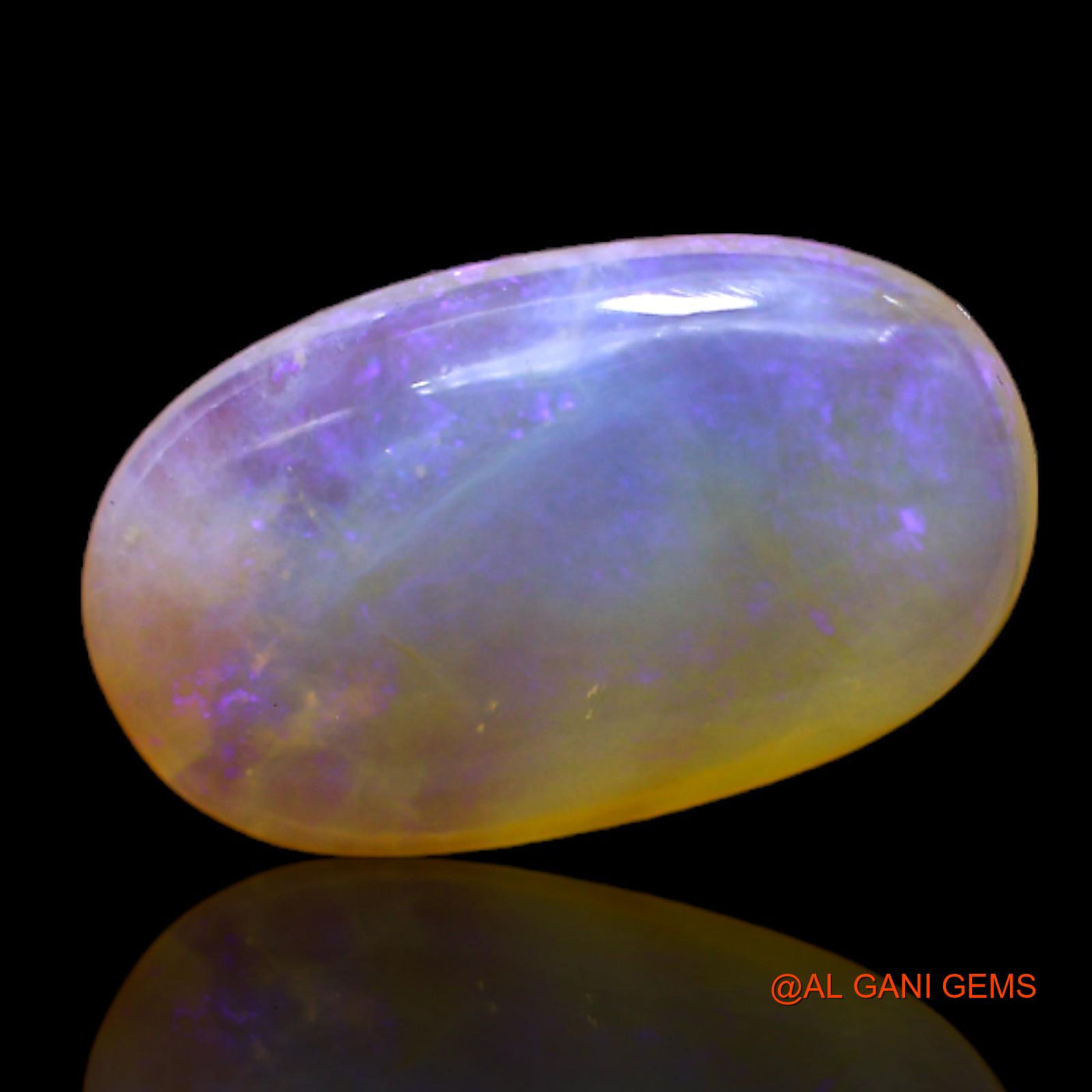4.00 Cts Natural Australian Fire Opal Oval Cabochon Loose Gemstone For Jewelry 16x10x4 mm AC-174