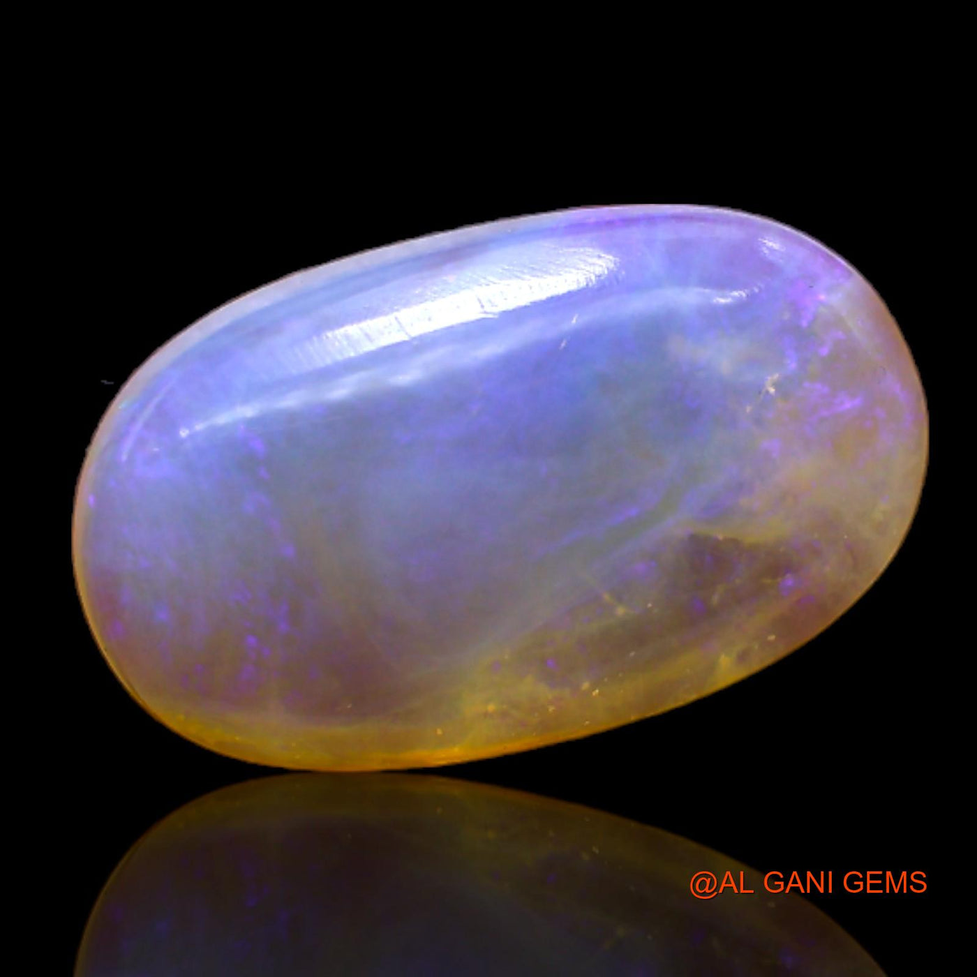 4.00 Cts Natural Australian Fire Opal Oval Cabochon Loose Gemstone For Jewelry 16x10x4 mm AC-174