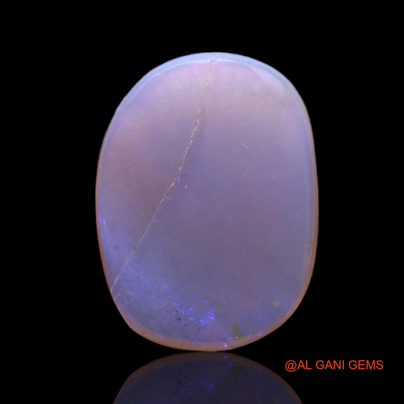 3.00 Cts Unheated Australian Fire Opal Loose Gemstone Oval Cabochon Natural 15x11x3 mm AC-175