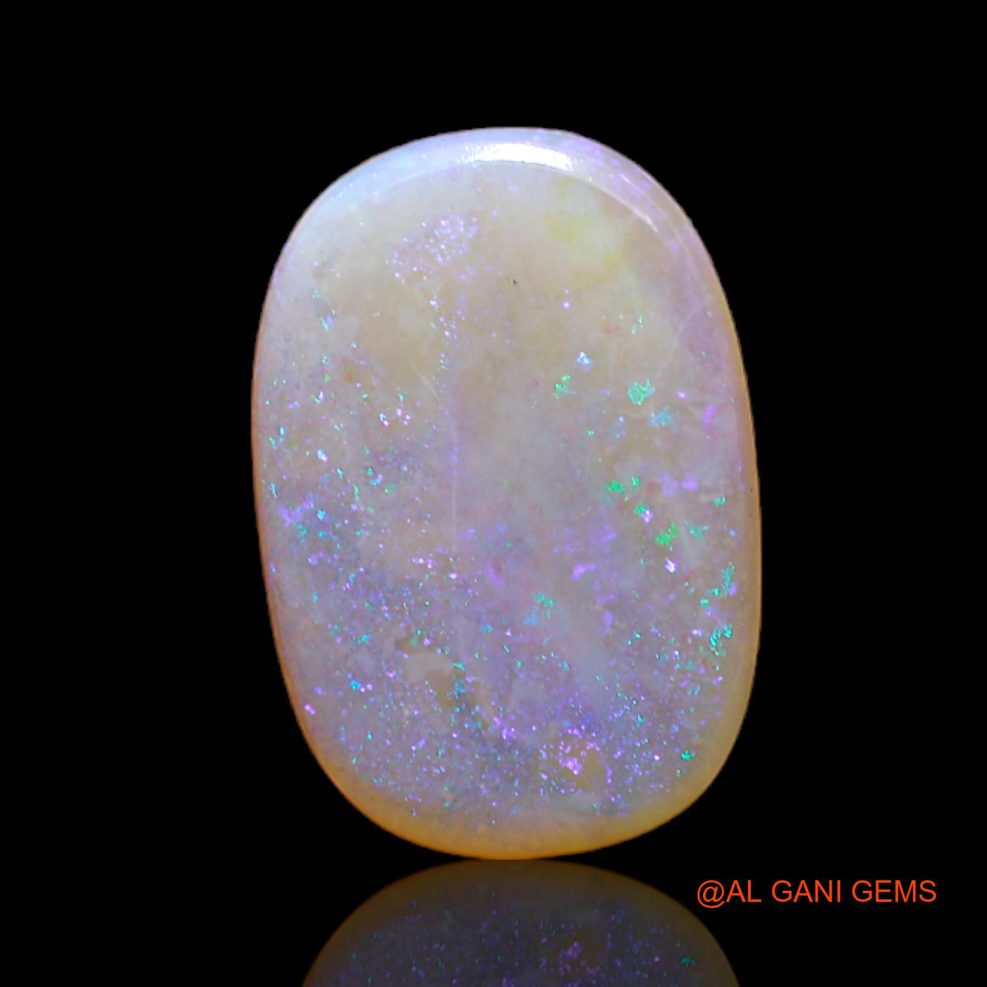 3.00 Cts Natural Australian Fire Opal Oval Cabochon Loose Gemstone For Jewelry 15x10x2 mm AC-176