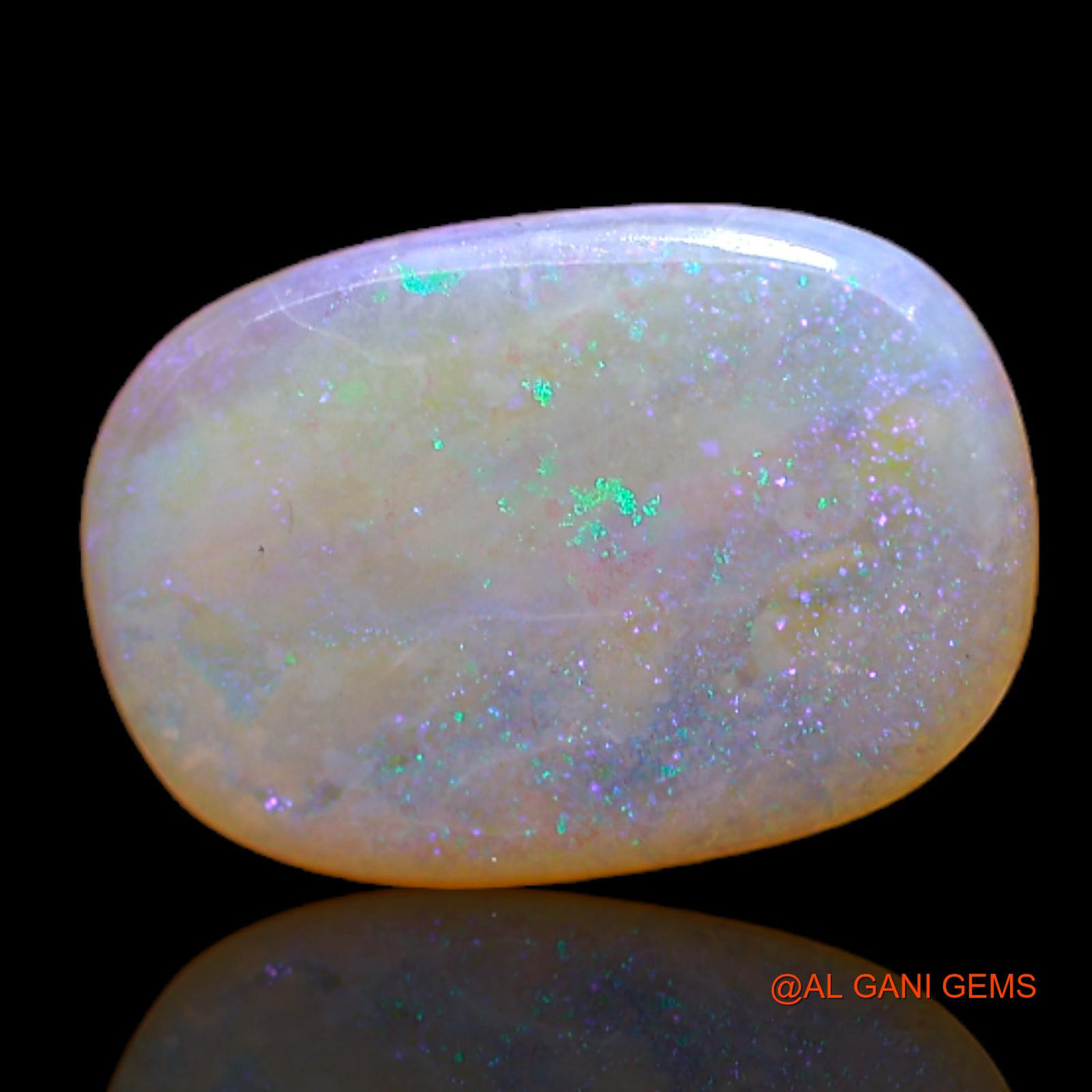 3.00 Cts Natural Australian Fire Opal Oval Cabochon Loose Gemstone For Jewelry 15x10x2 mm AC-176