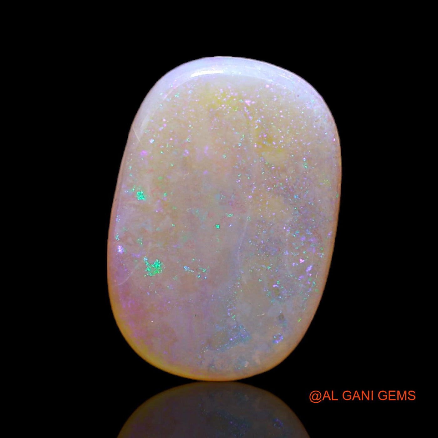 3.00 Cts Natural Australian Fire Opal Oval Cabochon Loose Gemstone For Jewelry 15x10x2 mm AC-176