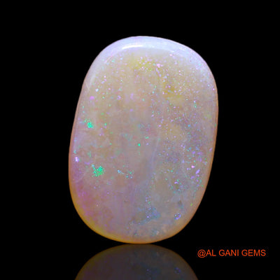 3.00 Cts Natural Australian Fire Opal Oval Cabochon Loose Gemstone For Jewelry 15x10x2 mm AC-176