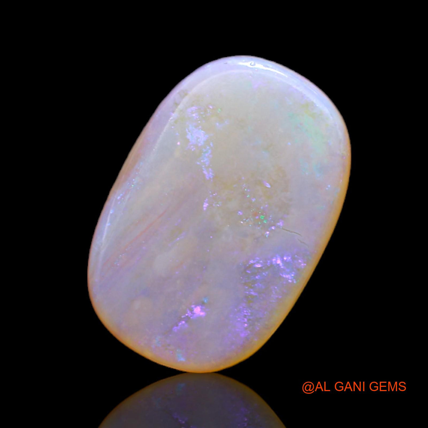 3.00 Cts Natural Australian Fire Opal Oval Cabochon Loose Gemstone For Jewelry 15x10x2 mm AC-176