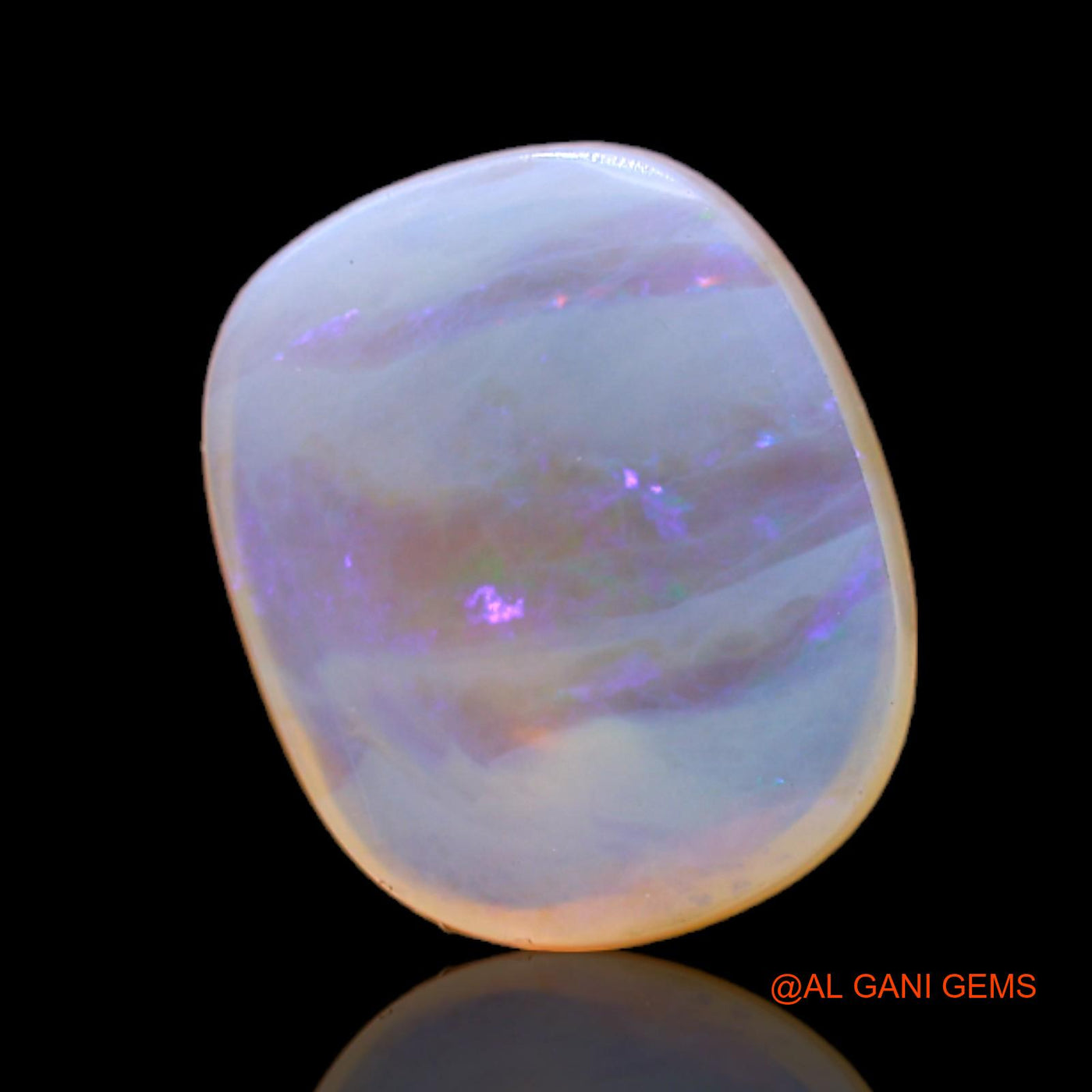 5.00 Cts Natural Australian Fire Opal Loose Gemstone Oval Cabochon 14x11x4 mm AC-177