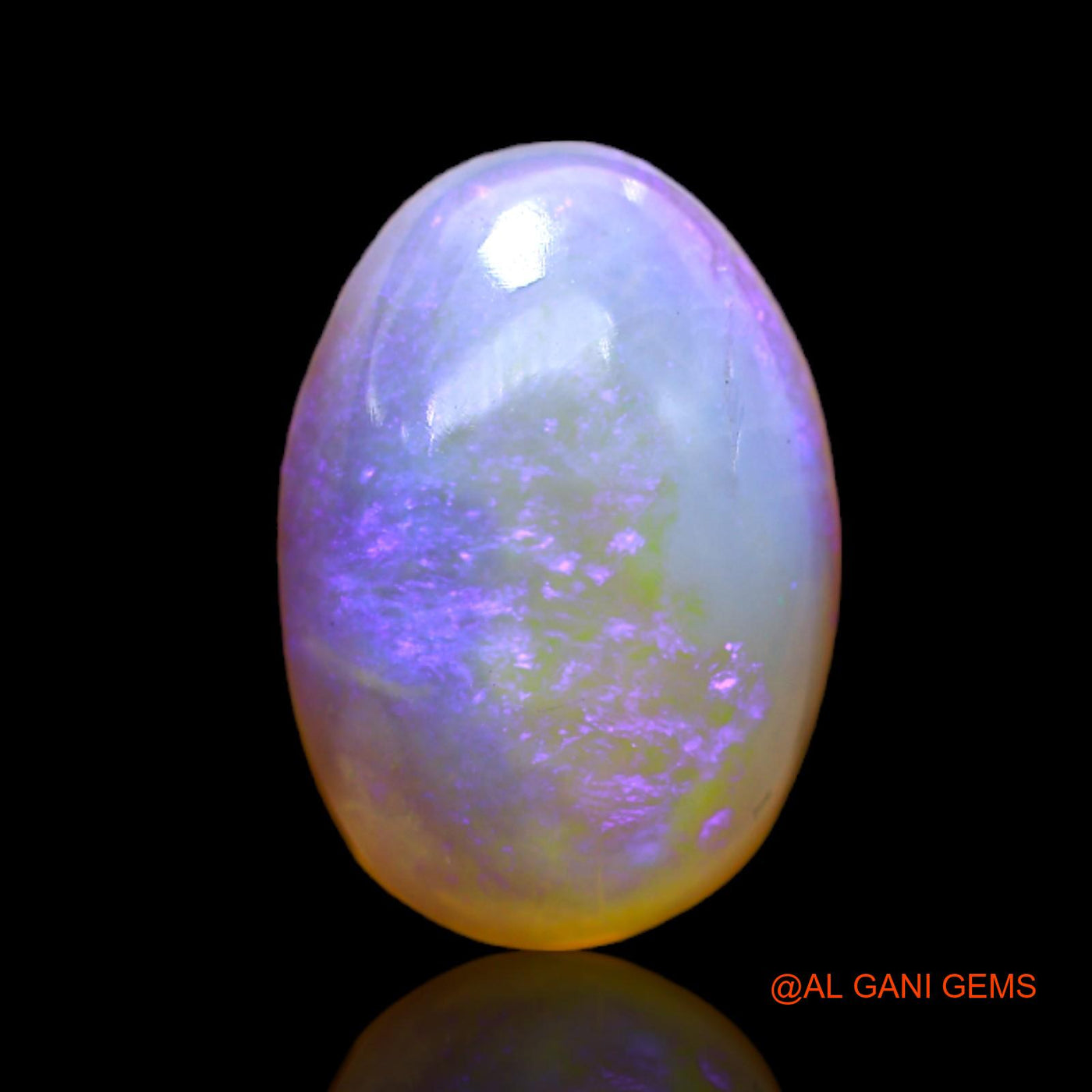 Natural Untreated Fire Opal Loose Gemstone Oval Cabochon From Australia 4.00 Cts 15x10x5 mm AC-178