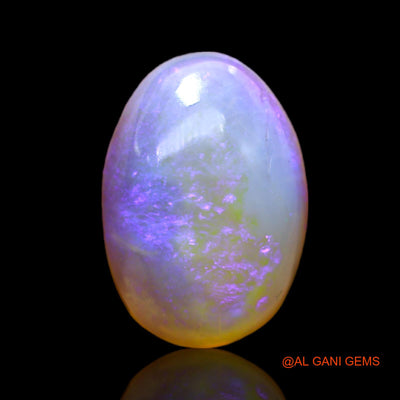 Natural Untreated Fire Opal Loose Gemstone Oval Cabochon From Australia 4.00 Cts 15x10x5 mm AC-178