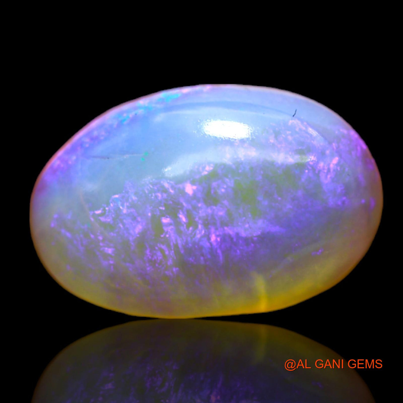 Natural Untreated Fire Opal Loose Gemstone Oval Cabochon From Australia 4.00 Cts 15x10x5 mm AC-178
