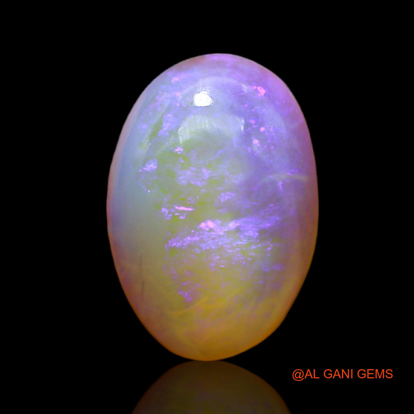 Natural Untreated Fire Opal Loose Gemstone Oval Cabochon From Australia 4.00 Cts 15x10x5 mm AC-178