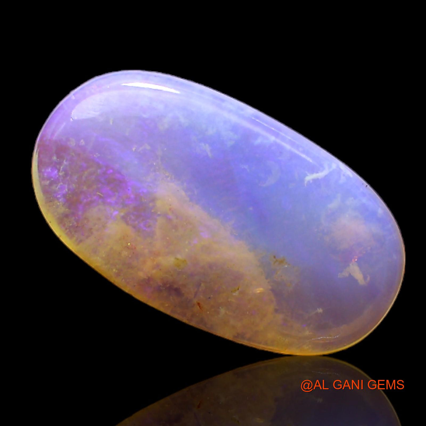 2.00 Cts Natural Australian Fire Opal Loose Gemstone Oval Cabochon 16x9x2 mm AC-179