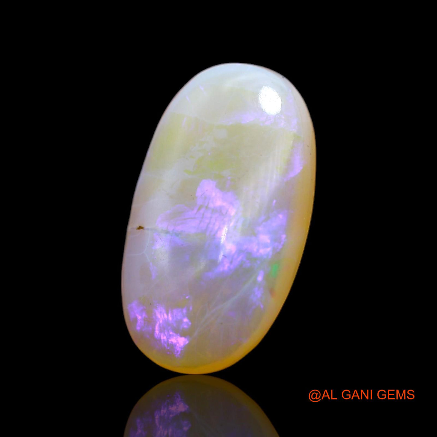 7.00 Cts Unheated Australian Fire Opal Loose Gemstone Oval Cabochon Natural 20x12x4 mm AC-17