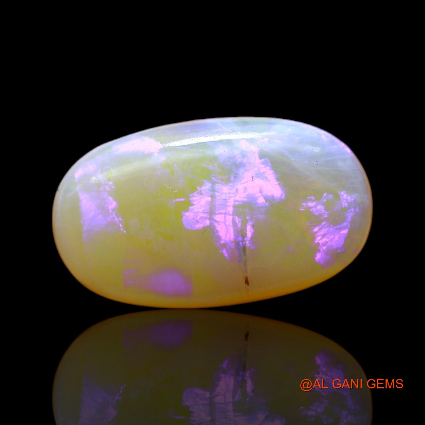 7.00 Cts Unheated Australian Fire Opal Loose Gemstone Oval Cabochon Natural 20x12x4 mm AC-17