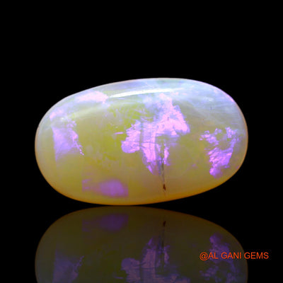 7.00 Cts Unheated Australian Fire Opal Loose Gemstone Oval Cabochon Natural 20x12x4 mm AC-17