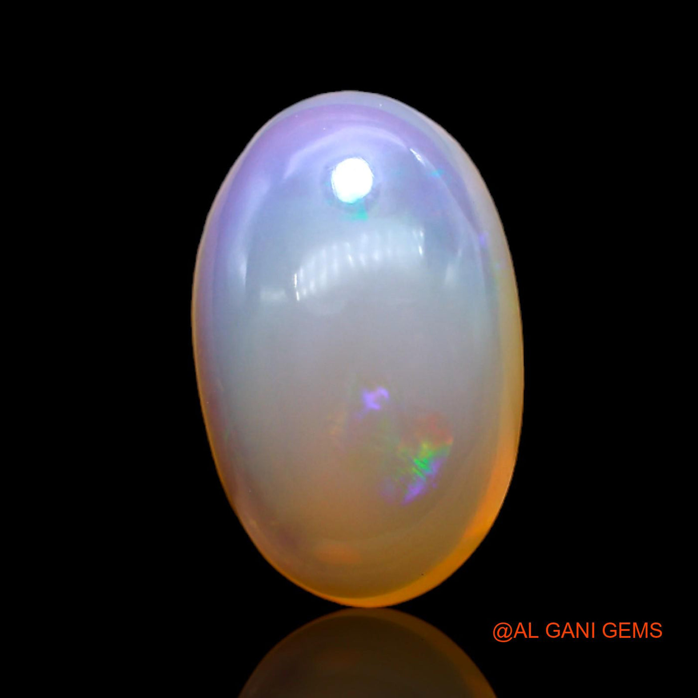 Natural Untreated Fire Opal Loose Gemstone Oval Cabochon From Australia 5.00 Cts 16x10x5 mm AC-180