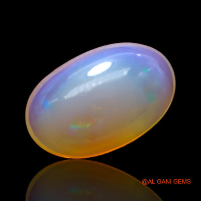 Natural Untreated Fire Opal Loose Gemstone Oval Cabochon From Australia 5.00 Cts 16x10x5 mm AC-180
