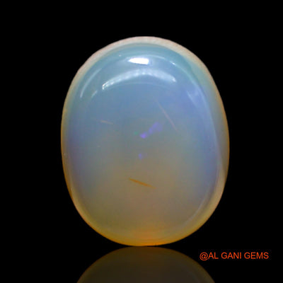 8.00 Cts Unheated Australian Fire Opal Loose Gemstone Oval Cabochon Natural 14x11x7 mm AC-183