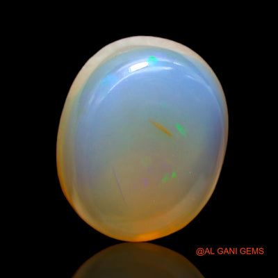 8.00 Cts Unheated Australian Fire Opal Loose Gemstone Oval Cabochon Natural 14x11x7 mm AC-183