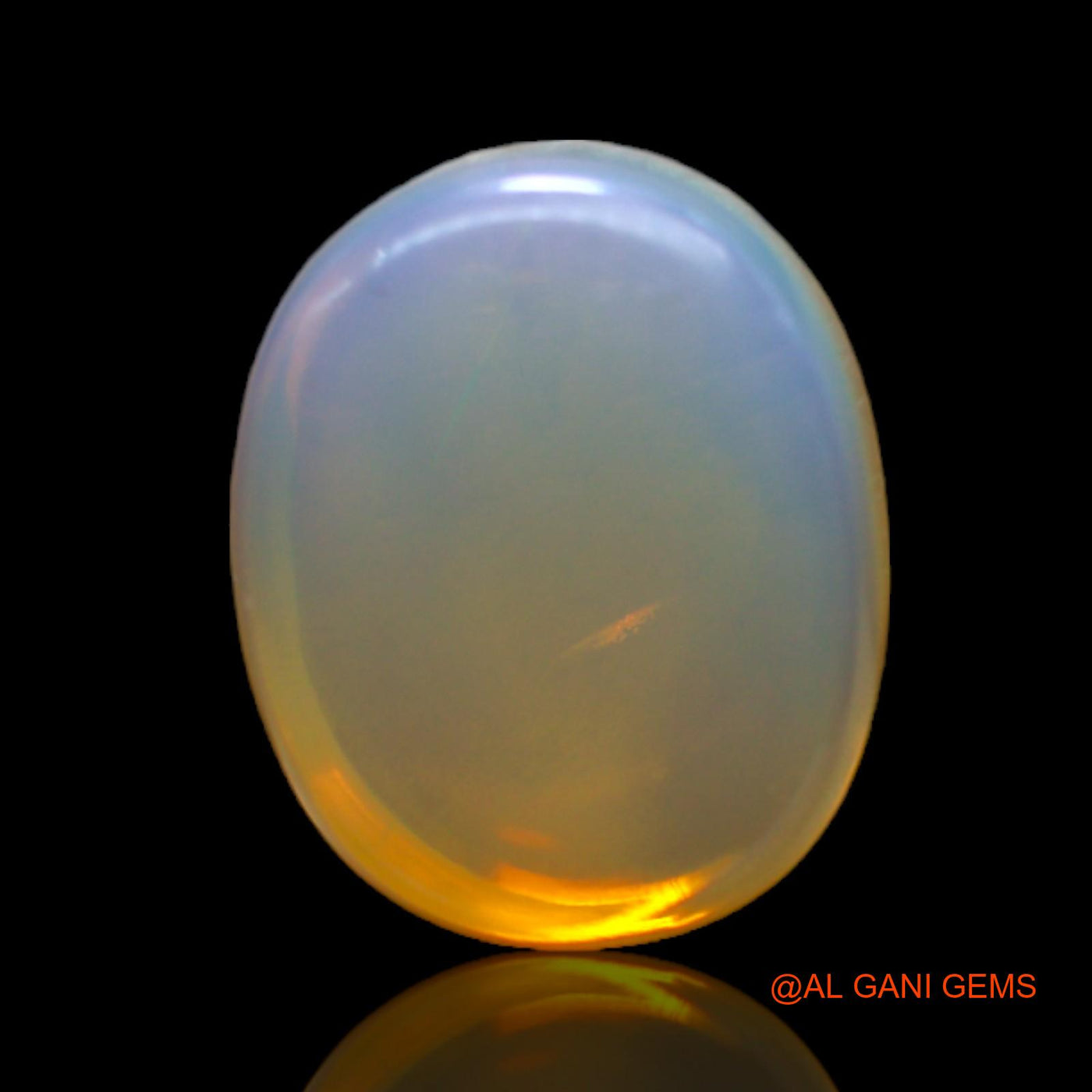 8.00 Cts Unheated Australian Fire Opal Loose Gemstone Oval Cabochon Natural 14x11x7 mm AC-183