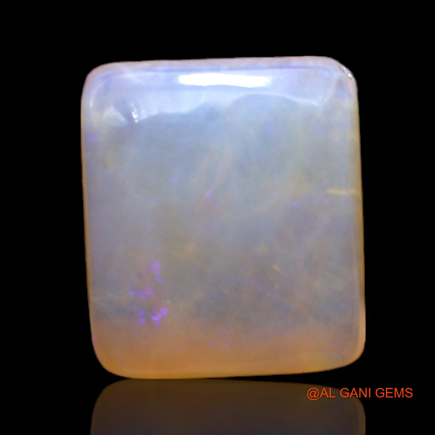 5.00 Cts Unheated Australian Fire Opal Loose Gemstone Square Cabochon Natural 12x10x4 mm AC-184