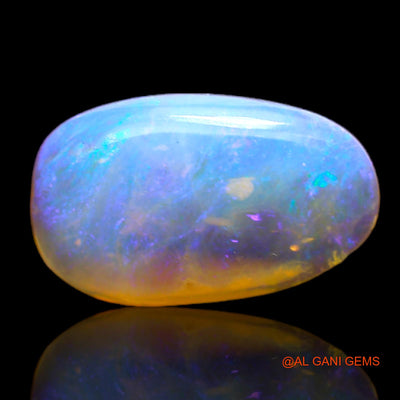 Natural Fire Opal Gemstone 3.00 Cts Loose Fancy Cabochon From Australia 15x9x3 mm AC-186