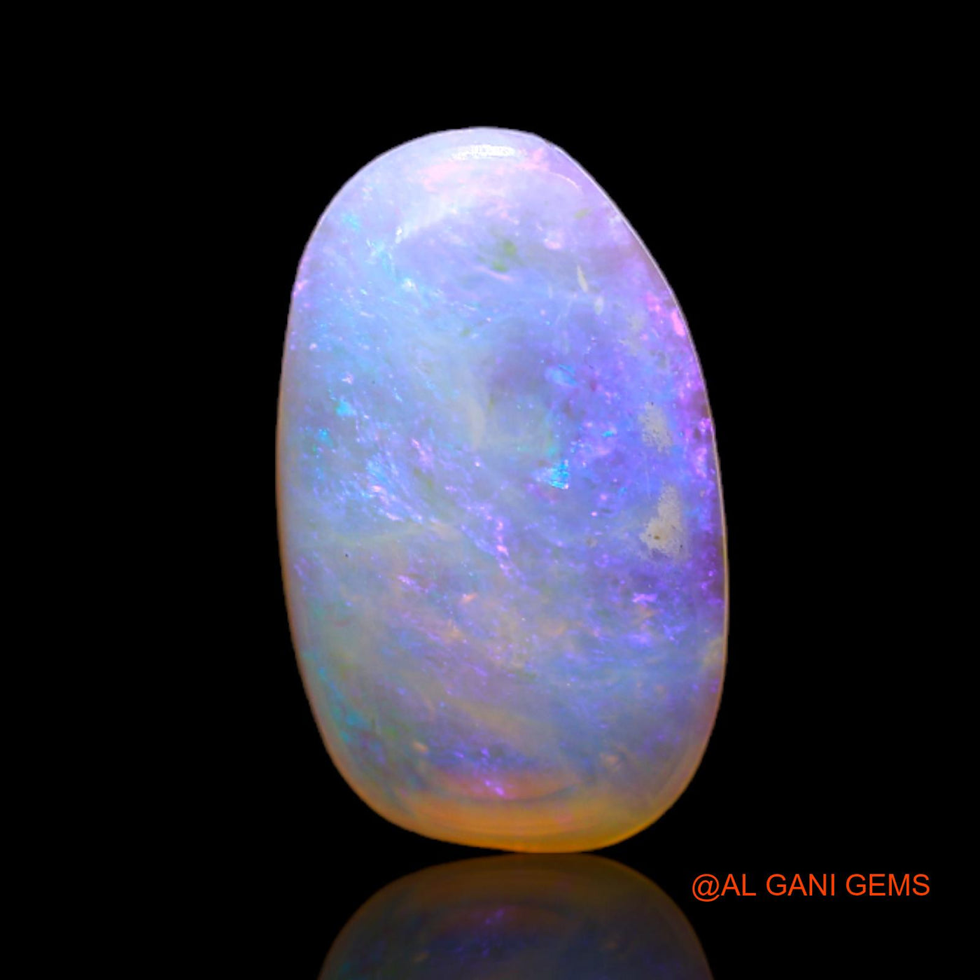 Natural Fire Opal Gemstone 3.00 Cts Loose Fancy Cabochon From Australia 15x9x3 mm AC-186