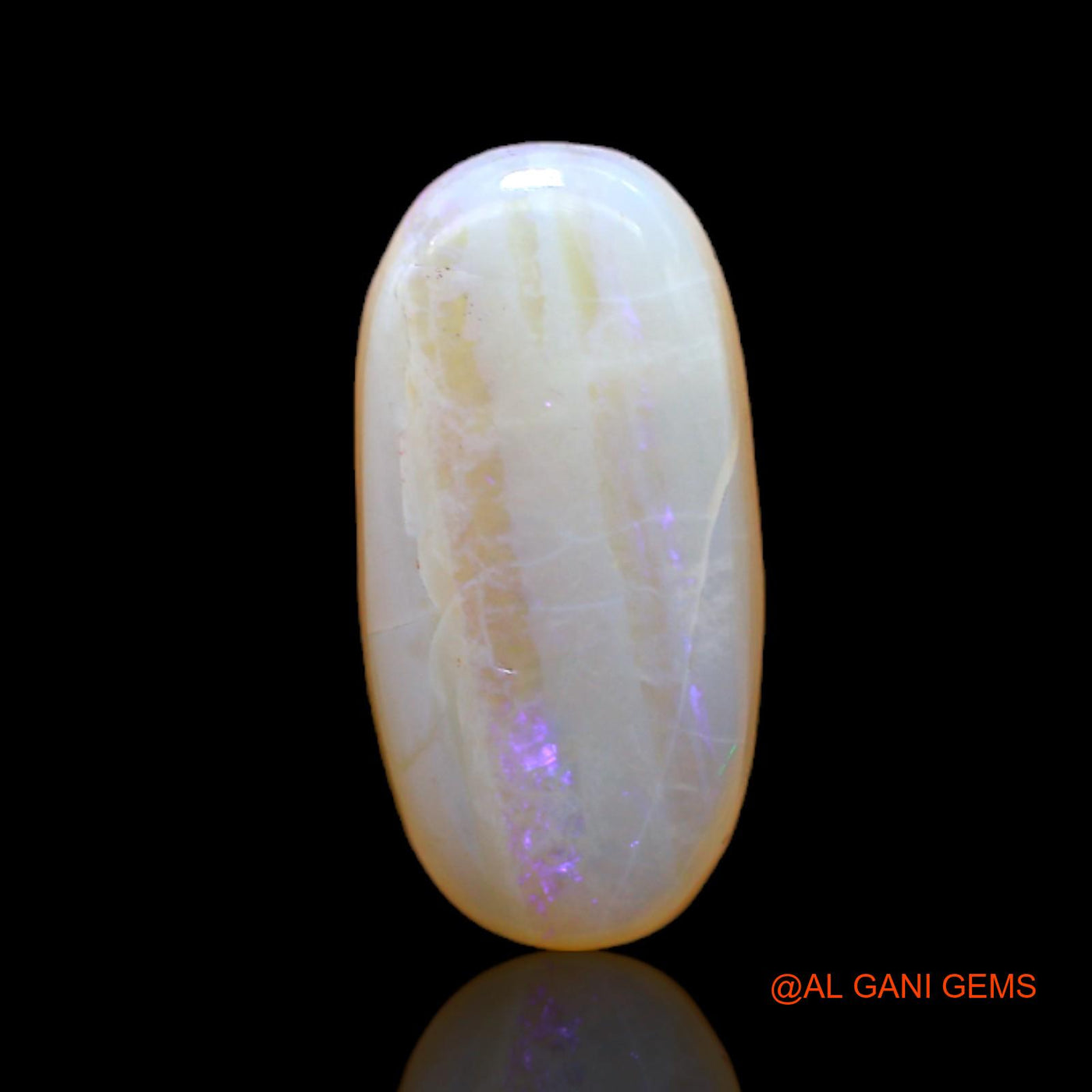 4.00 Cts Natural Australian Fire Opal Loose Gemstone Oval Cabochon 16x8x4 mm AC-188