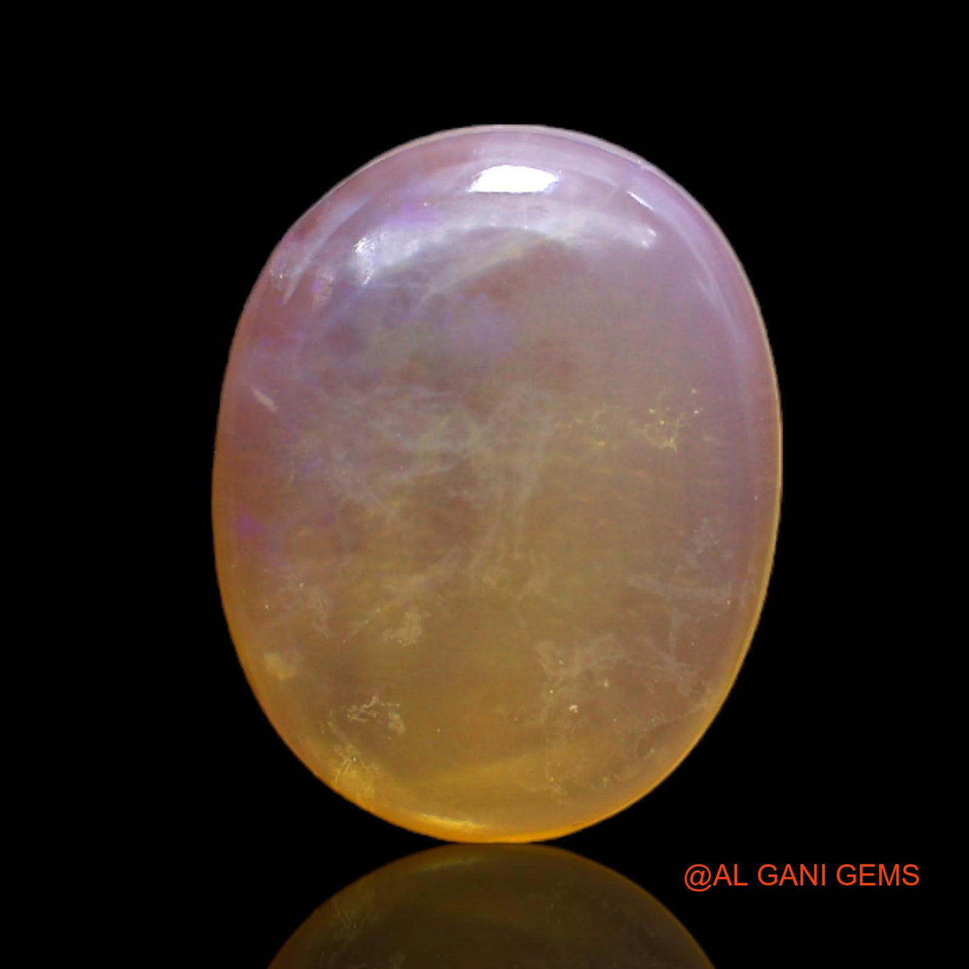 3.00 Cts Natural Australian Fire Opal Loose Gemstone Oval Cabochon 14x11x3 mm AC-190