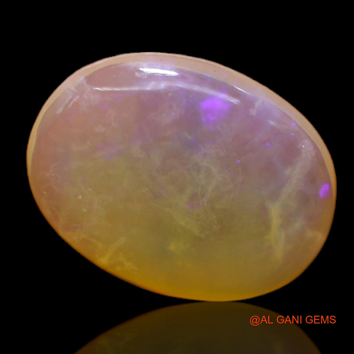 3.00 Cts Natural Australian Fire Opal Loose Gemstone Oval Cabochon 14x11x3 mm AC-190