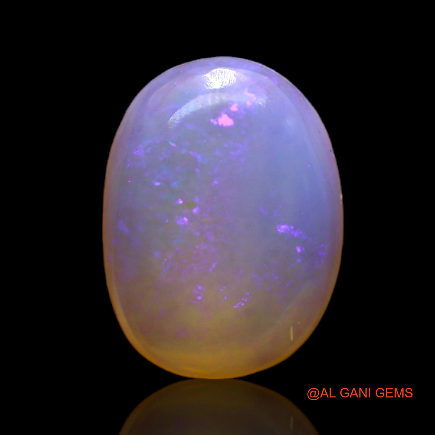 4.00 Cts Natural Australian Fire Opal Oval Cabochon Loose Gemstone For Jewelry 14x10x4 mm AC-192