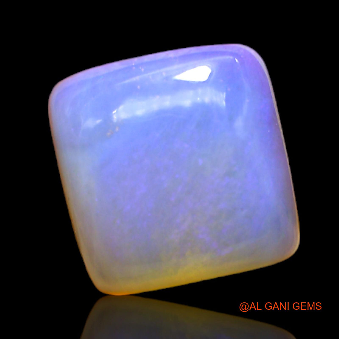 Natural Untreated Fire Opal Loose Gemstone Square Cabochon From Australia 5.00 Cts 11x11x5 mm AC-193