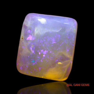 4.00 Cts Unheated Australian Fire Opal Loose Gemstone Square Cabochon Natural 11x10x5 mm AC-196