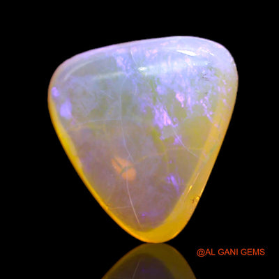 Natural Fire Opal Gemstone 3.00 Cts Loose Trillion Cabochon From Australia 11x11x5 mm AC-197