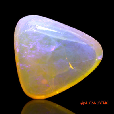 Natural Fire Opal Gemstone 3.00 Cts Loose Trillion Cabochon From Australia 11x11x5 mm AC-197