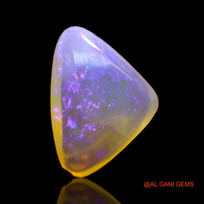 Natural Untreated Fire Opal Loose Gemstone Trillion Cabochon From Australia 2.00 Cts 14x10x4 mm AC-198