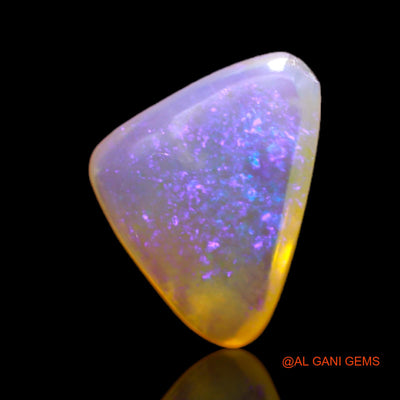 Natural Untreated Fire Opal Loose Gemstone Trillion Cabochon From Australia 2.00 Cts 14x10x4 mm AC-198