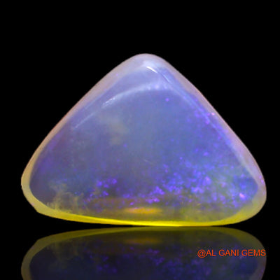 Natural Untreated Fire Opal Loose Gemstone Trillion Cabochon From Australia 2.00 Cts 14x10x4 mm AC-198