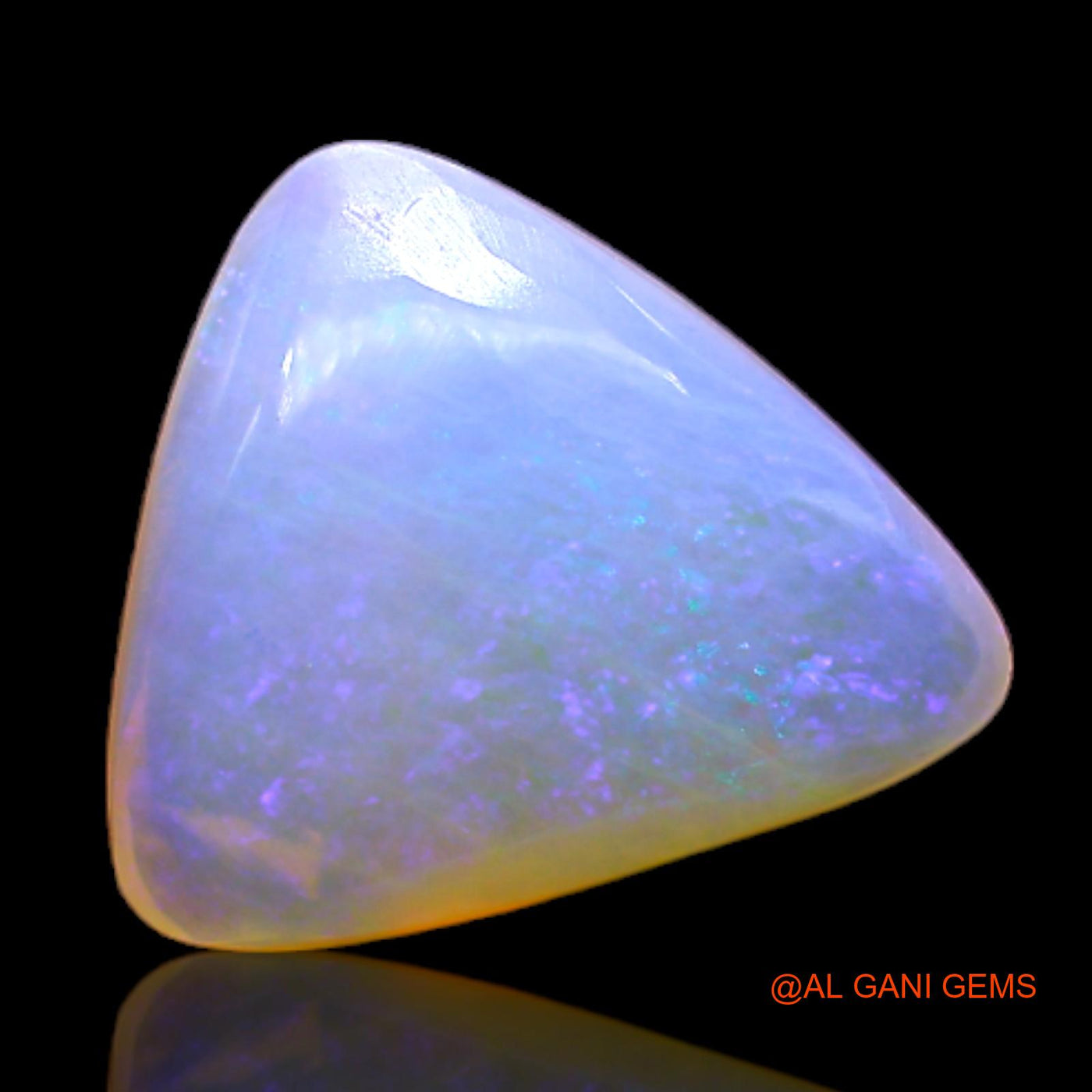 3.00 Cts Natural Australian Fire Opal Trillion Cabochon Loose Gemstone For Jewelry 12x10x4 mm AC-199
