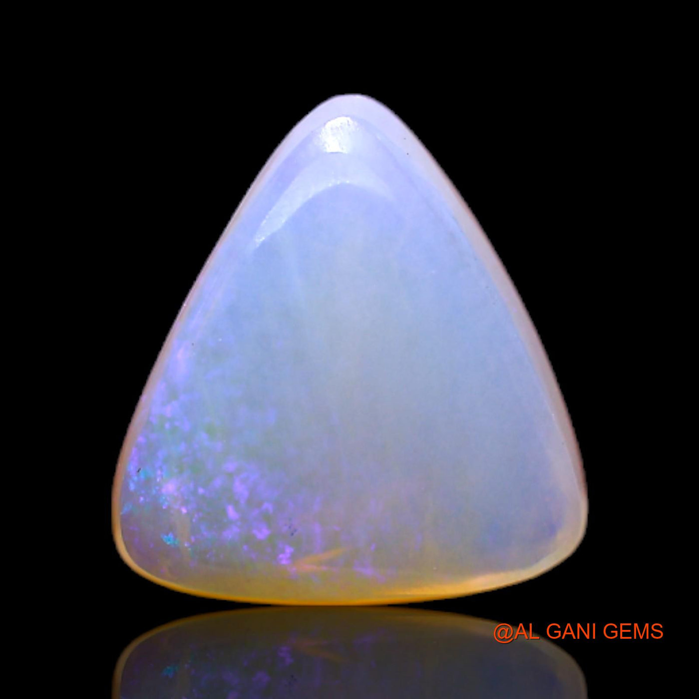 3.00 Cts Natural Australian Fire Opal Trillion Cabochon Loose Gemstone For Jewelry 12x10x4 mm AC-199