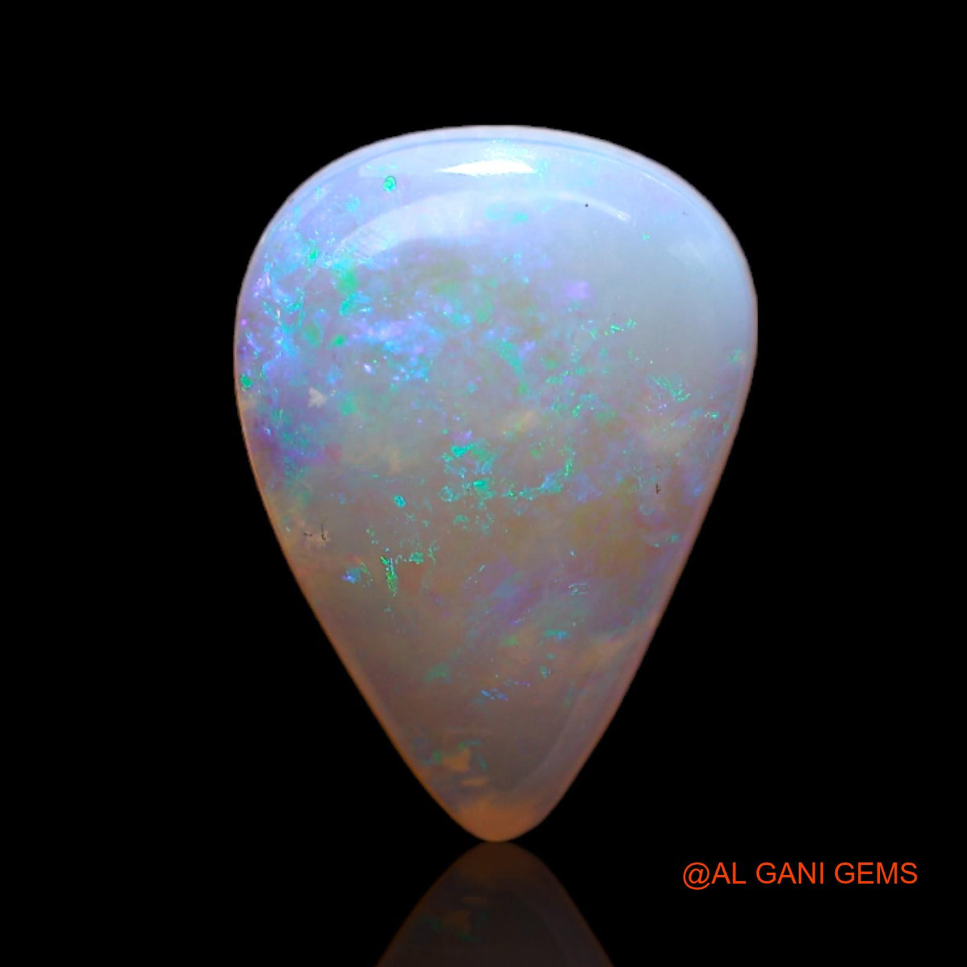 2.00 Cts Natural Australian Fire Opal Loose Gemstone Pear Cabochon 13x9x3 mm AC-200
