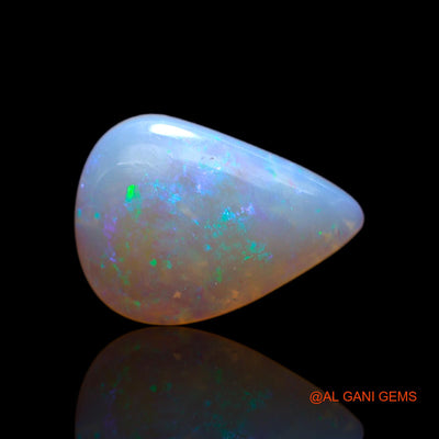 2.00 Cts Natural Australian Fire Opal Loose Gemstone Pear Cabochon 13x9x3 mm AC-200