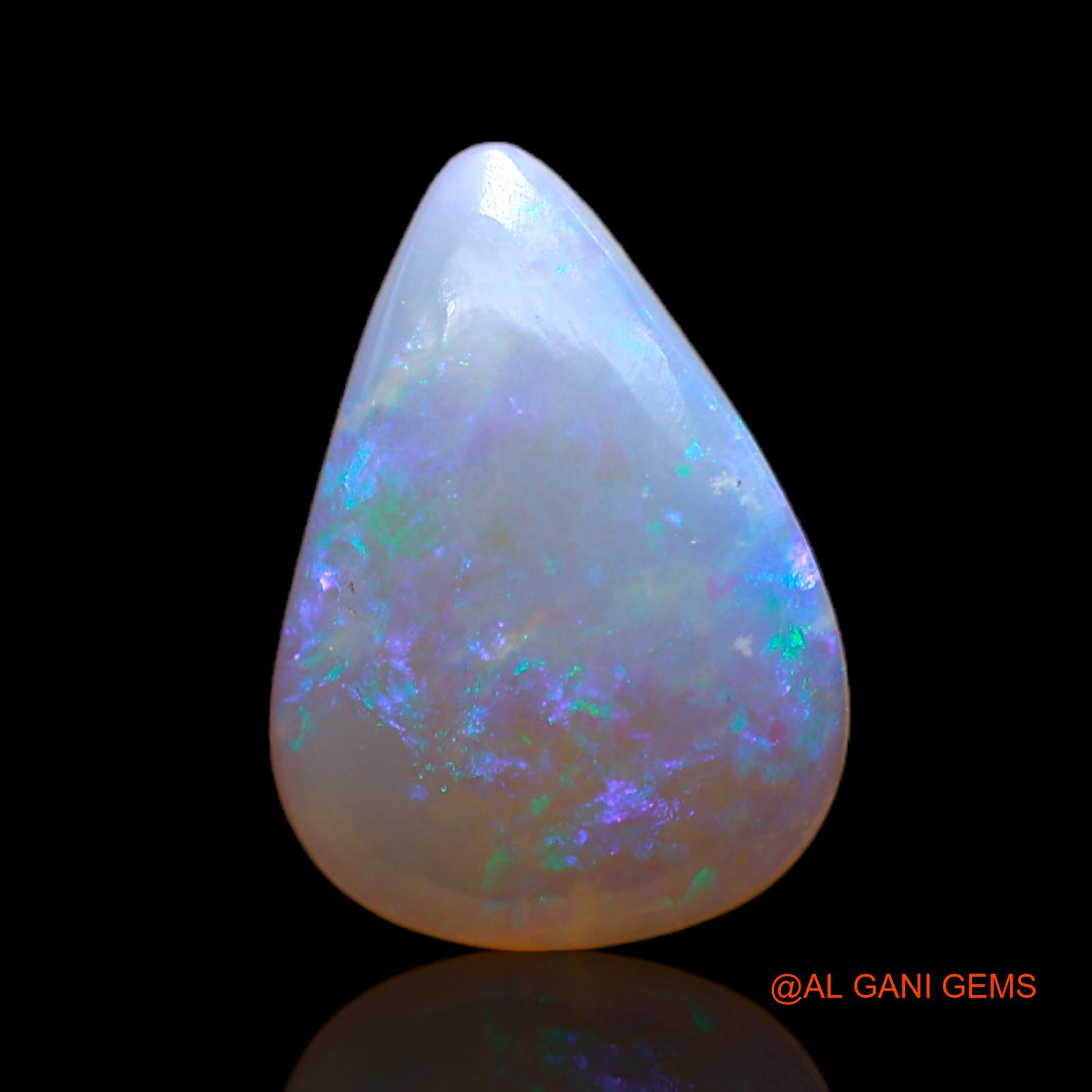 2.00 Cts Natural Australian Fire Opal Loose Gemstone Pear Cabochon 13x9x3 mm AC-200