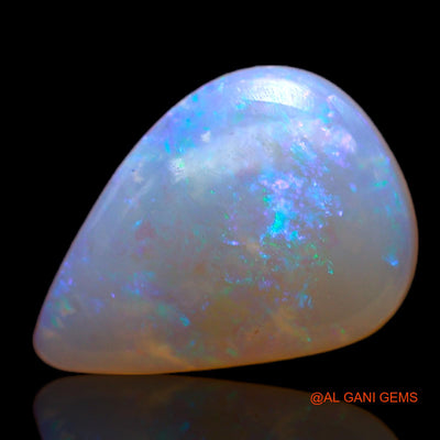 2.00 Cts Natural Australian Fire Opal Loose Gemstone Pear Cabochon 13x9x3 mm AC-200