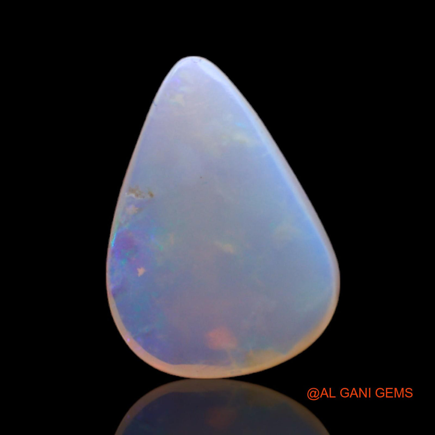 2.00 Cts Natural Australian Fire Opal Loose Gemstone Pear Cabochon 13x9x3 mm AC-200