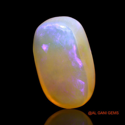 26.00 Cts Natural Australian Fire Opal Oval Cabochon Loose Gemstone For Jewelry 26x15x8 mm AC-201