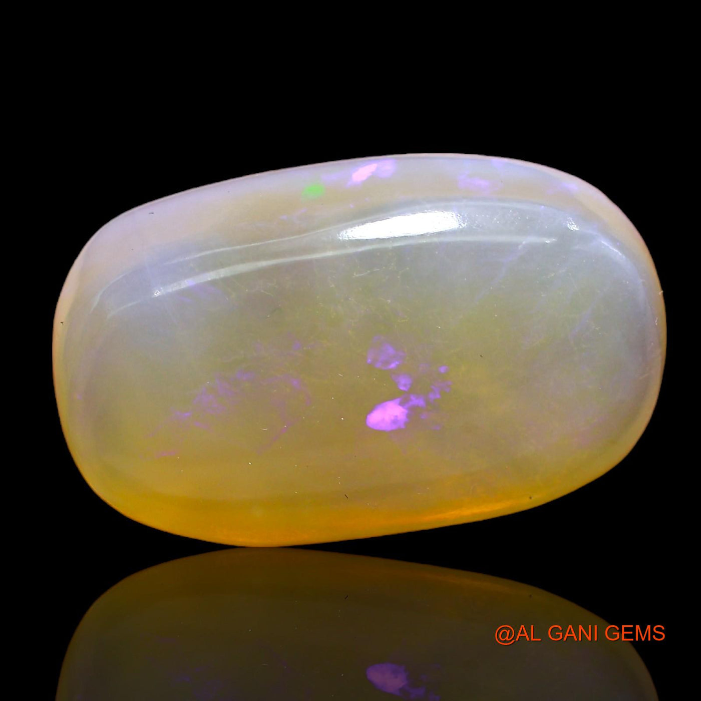 26.00 Cts Natural Australian Fire Opal Oval Cabochon Loose Gemstone For Jewelry 26x15x8 mm AC-201