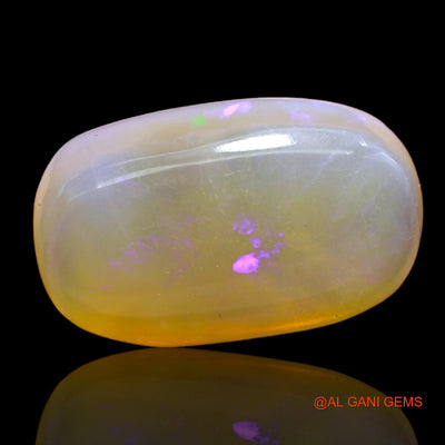 26.00 Cts Natural Australian Fire Opal Oval Cabochon Loose Gemstone For Jewelry 26x15x8 mm AC-201