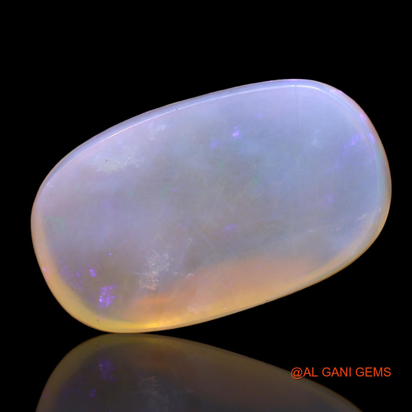 26.00 Cts Natural Australian Fire Opal Oval Cabochon Loose Gemstone For Jewelry 26x15x8 mm AC-201